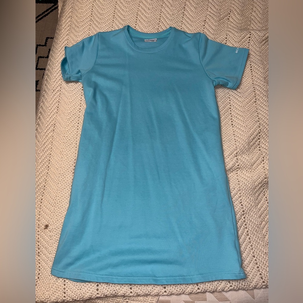 Columbia Blue T-Shirt Dress